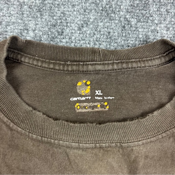 CARHARTT Men’s Long Sleeve Chest pocket Utility Shirt Original Fit Brown size XL - Picture 5 of 8